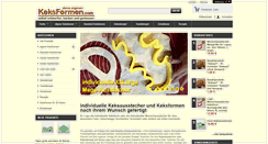 Desktop Screenshot of keksformen.com